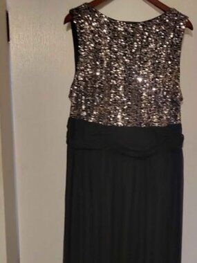 Black Gown with sequin bodice